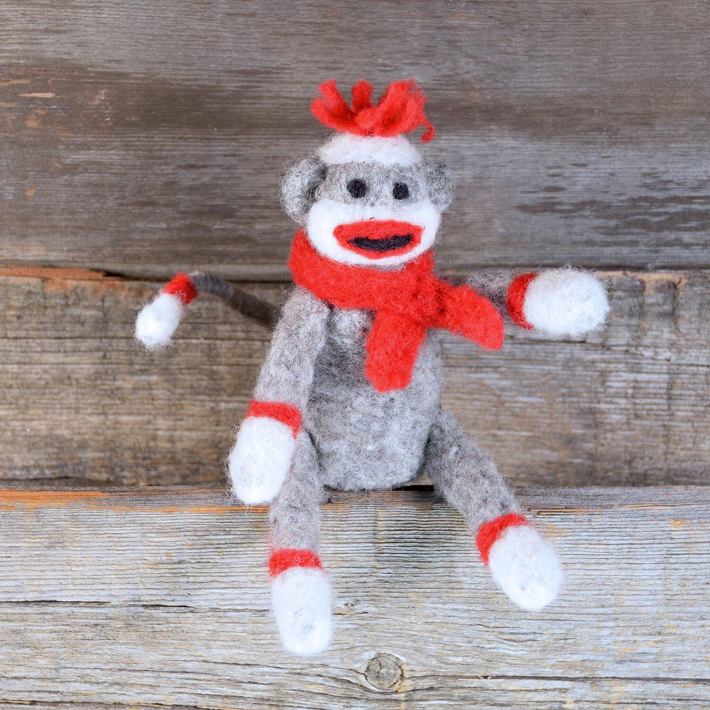 Sock Monkey Needle Felting Kit