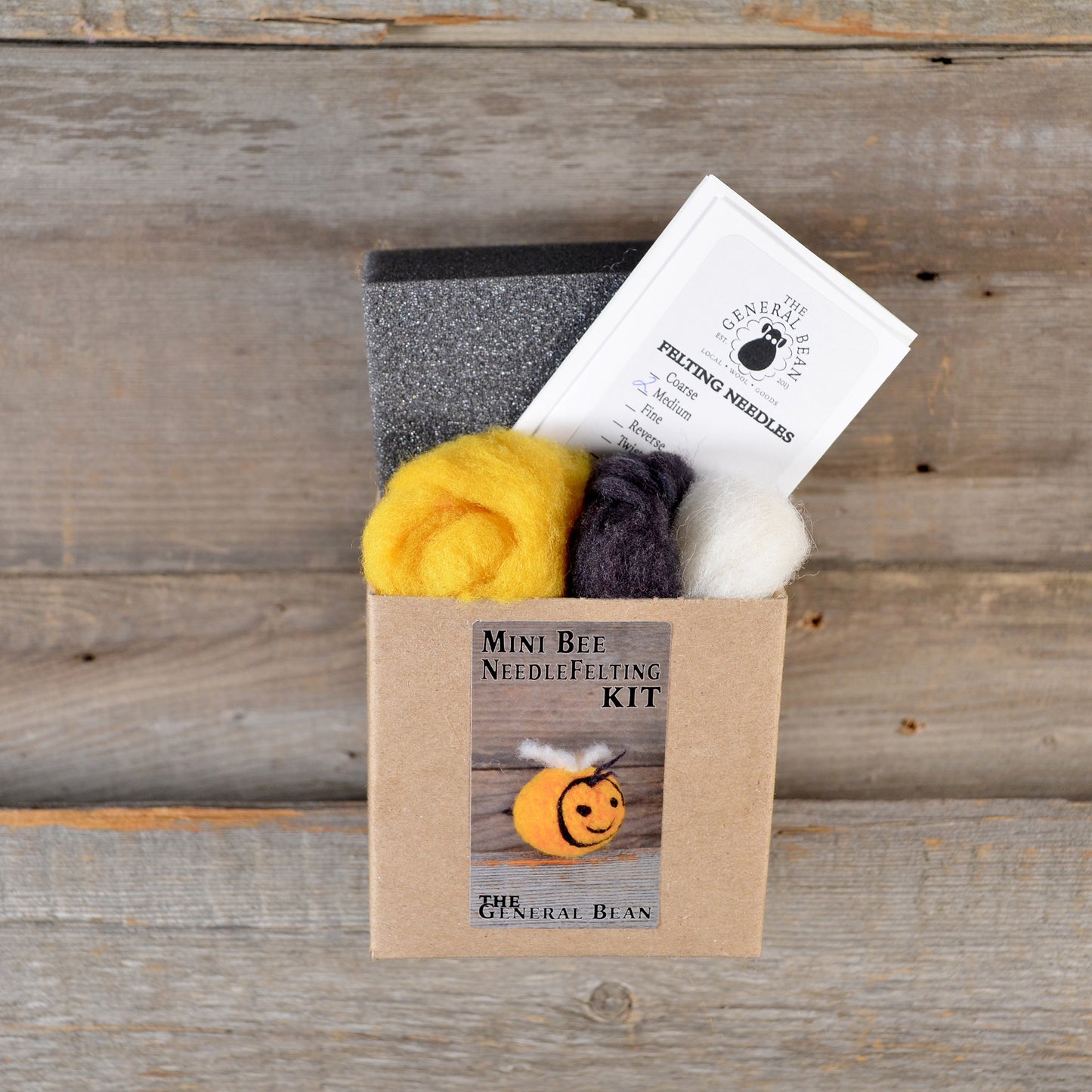 Mini Bee Felting Kit- Make 2 Bees