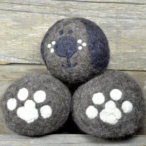 Puppy dryer balls, dog wool dryer balls