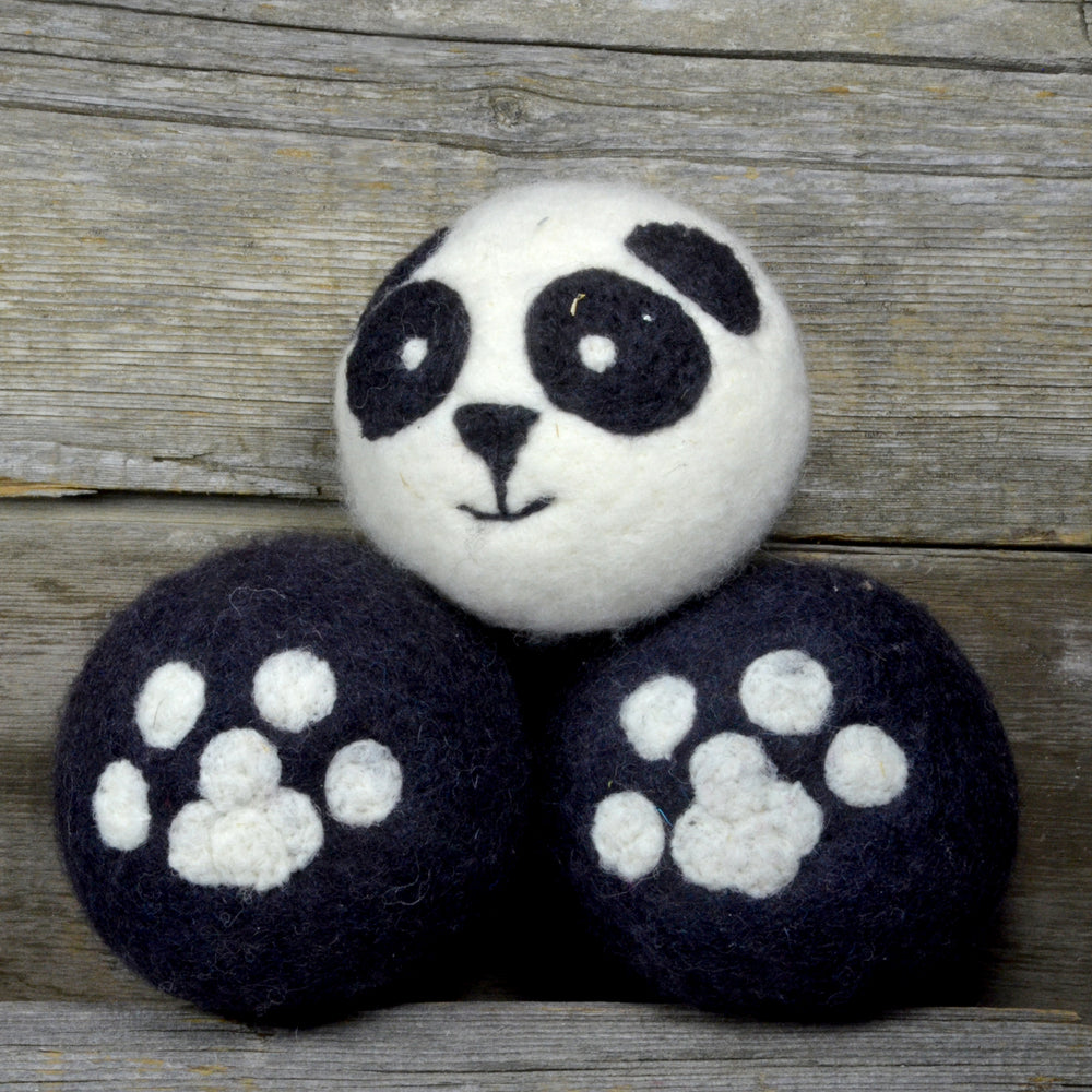 Panda dryer balls