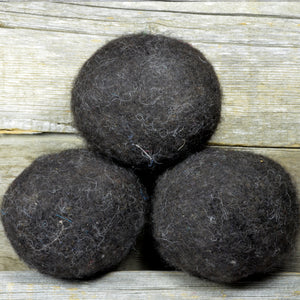dark brown wool dryer balls