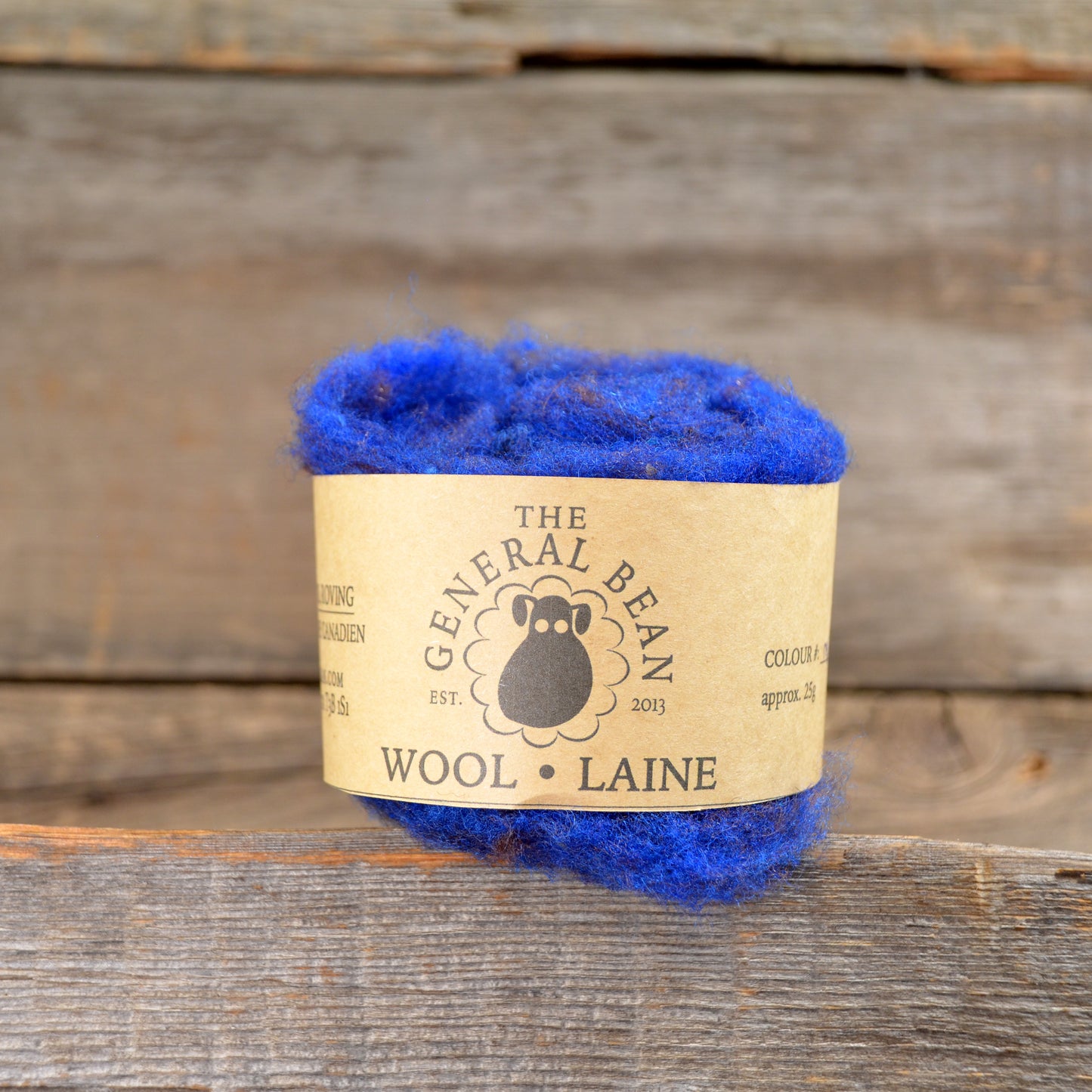 Wool Fibre Midnight Blue