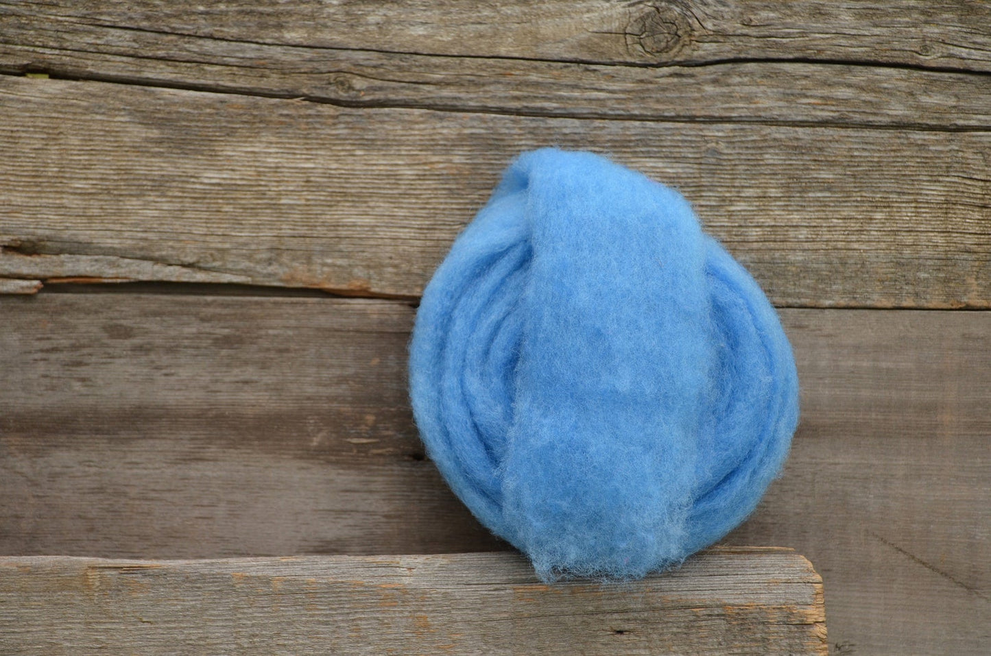 Wool Fibre Baby Blue