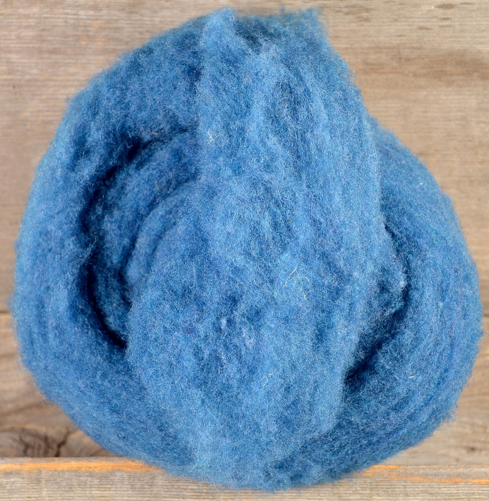 Wool Fibre Smokey Blue