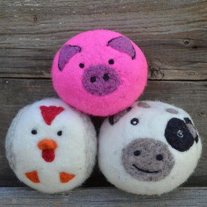 Barnyard Buddies dryer balls