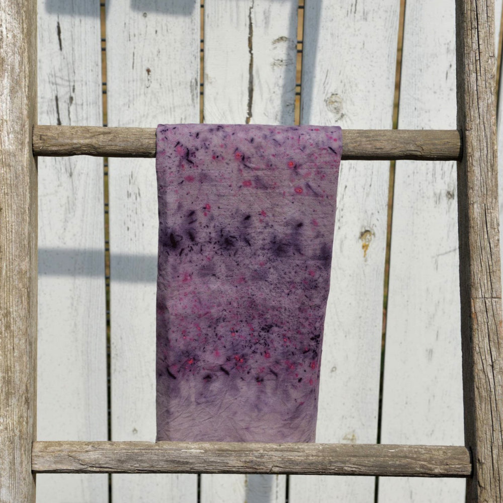 Natural Dyed Tea Towel Purple Bundle Dyed