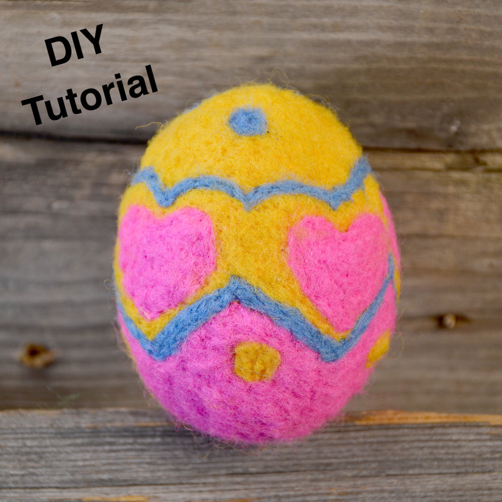 Easter Egg Kit for a Beginner Felting Project (4 eggs)