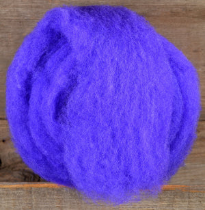 Wool Fibre Bright Purple