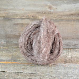Wool Fibre Dyed Brown
