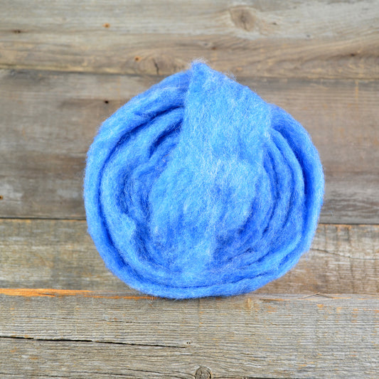 Wool Fibre Sky Blue