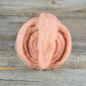 Wool Fibre Pinky Peach