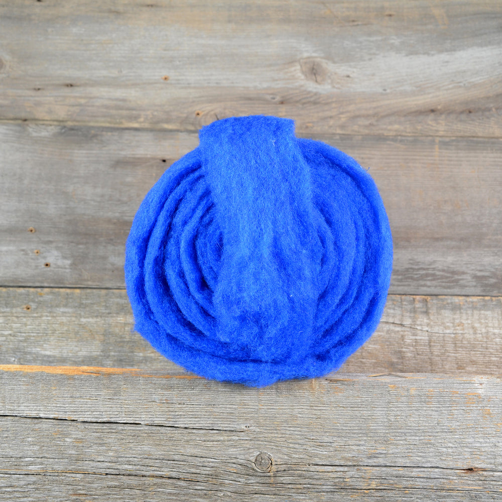 Wool Fibre Blue