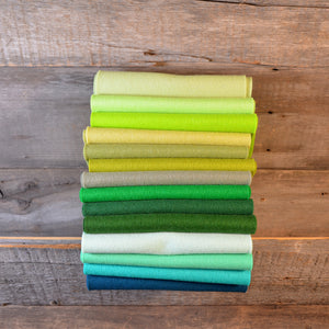 Wool Craft Sheets Greens