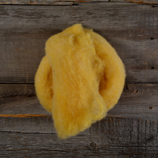 Wool Fibre Light Yellow