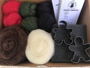 Gingerbread Needle Felting Kit