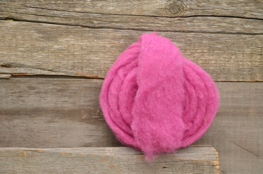 Wool Fibre Light Pink