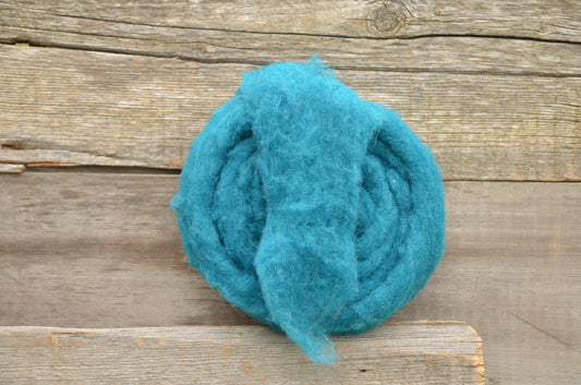 Wool Fibre Teal