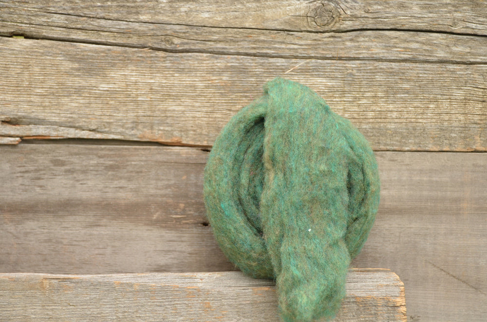 Wool Fibre Dark Green