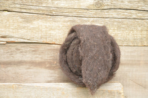 Wool Fibre Natural brown