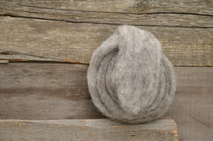 Wool Fibre Natural Medium Grey