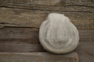Wool Fibre Natural Light Grey