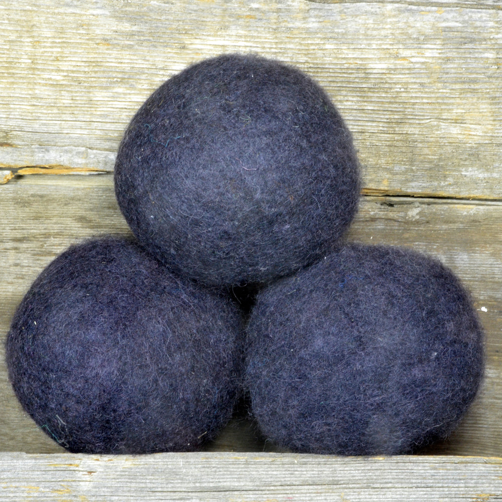 black wool dryer balls made in alberta